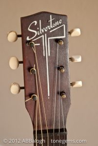 Sears Silvertone 605 Guitar Headstock