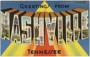 Vintage Greetings from Nashville postcard